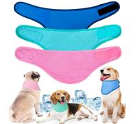 Dog Cooling Bandana for Summer 3-Pack, Adjustable Neck Cooler Scarf for Small Medium Large Dogs, Prevents Overheating Summer Essential, Ideal for Walking, Hiking, Camping，L-45cm