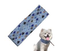 Dog Cooling Bandana - Small Size Summer Scarf, Breathable Pet Neck Wrap, Lightweight Heat Relief Accessory | Cute Pattern Cool Neckwear For Outdoors Hot Weathers Walks Puppies Cats