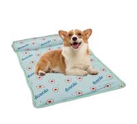 Dog Cooling Bed, Cat Cool Mat With Pillow, Pet Self Cooling Pad, Breathable Summer Cushion, Cute Ice Silk Cool Blanket, Washable Ice Chi-lly Pad For Animal