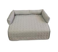 Dog Cooling Bed, Dog Bed, Washable Cooling Blanket Anti Slip Cushion Mat, Anti-Scratch Gel Pad for Dogs Cats in Hot Summer, Color Coffee and Grey, 35.43x35.43x3.94inches