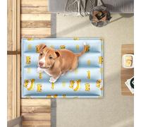 Dog Cooling Bed Dog Mat, 2026 Pet Pad for Dogs Cats, Washable Portable Cool Bed for Summer, Keep Your Pet Cool Indoor Outdoor (Blue, Medium 24" x 20")