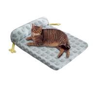 Dog Cooling Bed, Non Slip Cooling Cat Mat Sleeping Pad, 19.69x15.75 Inches Compact Design with Washable Cover, Cushion Blanket for Indoor, Outdoor, Camping, Crate, Comfort