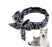 Dog Cooling Collar, Breathable Pet Ice Wrap - Sweat-Wicking Fabric For Hot Days | Lightweight Cotton & Long-Lasting Chill | For Puppy Cat・Home・Park Play | Stylish Summer Neck Accessory