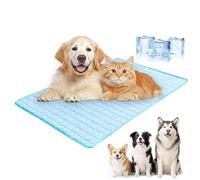 Dog Cooling Mat, 110x80cm Self Cooling Mat for Dog, 2025 Upgrade Washable Pet Cool Mats, Summer Cool Sleeping Pad, Foldable Pet Cool Blanket, Non-Slip Pads for Small Large Dogs Cats (110*80CM)