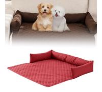 Dog Cooling Mat, 2025 New Cool Mat for Dogs, Cooling Sofa Bed, Self Cool Pad for Dogs and Cats in Summer, Soft Durable Pet Ice Silk Mat Anti-Scratch Oxford Fabric (Red, 75x120cm)