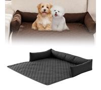 Dog Cooling Mat, 2025 New Cool Mat for Dogs, Cooling Sofa Bed, Self Cool Pad for Dogs and Cats in Summer, Soft Durable Pet Ice Silk Mat Anti-Scratch Oxford Fabric (Black, 90x120cm)