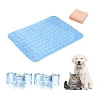 Dog Cooling Mat 2025,Vet-Approved Gel Pad for Heatwave Relief,Chew-Resistant & Non-Toxic,Cooling Mat for Dogs Cats in Hot Summer (Blue, S code(50 * 40cm))