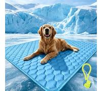 Dog Cooling Mat, 2026 Pet Cooling Mat for Dogs with Non-Toxic Solid Gel, Portable Self-Cooling Dog Bed, Non-Slip Washable Crate Pad with Chill Cold Fiber,for Indoor Outdoor,Summer (XL-39.37*27.56in)