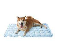 Dog Cooling Mat,29"*21" Non-Slip Thick & Durable Ice Pad for Small Medium Large Extra Large Dogs,Portable Machine Washable Pet Cooling Bed Sleep Mat Blanket, Summer Crate Pad for Home Travel (BlueM)
