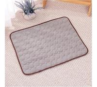 Dog Cooling Mat 4x More Effective,Foldable Portable Ice Silk Pet Cool Sleeping Mat,Indoor Outdoor Self Comfortable Blanket Dogs Pad,Washable,for Cats,Kennels,Crates and Beds (Brown, XS:40 * 30cm)
