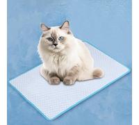 Dog Cooling Mat, 4X More Effective, Pet Cooling Pad for Small Large Dogs Cats, Ideal for Indoor Lounging, Outdoor Camping, Crate Bedding, and Summer Travel Comfort (Sky blue, L)