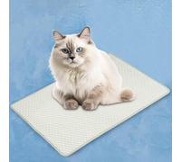 Dog Cooling Mat, 4X More Effective, Pet Cooling Pad for Small Large Dogs Cats, Ideal for Indoor Lounging, Outdoor Camping, Crate Bedding, and Summer Travel Comfort (Green, M)