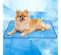 Dog Cooling Mat, Arc-Chill Cooling Fiber Self-Cooling Pad for Dogs - Washable Non-Toxic Summer Pet Mat, Non-Slip Foldable Portable Soft Pad for Indoor Outdoor/Kennel Sofa Bed Floor Car (Medium)