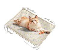 Dog Cooling Mat, Cool Pet Mat, Double-Sided Cooling Mat with Four Corner Ropes for Attaching to Sofa, Dog Basket and Transport Box, Indoors and Outdoors, for Dogs and Cats