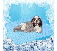 Dog Cooling Mat - Cooling Mat for Dogs 70 x 55 cm for Pets on Warm Days Easy to Clean Non-Slip for Dogs and Cats for & Cats in Summer, Blue
