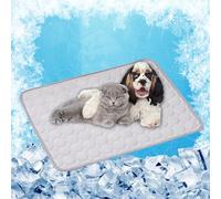 Dog Cooling Mat - Cooling Mat for Dogs 70 x 55 cm for Pets on Warm Days Easy to Clean Non-Slip for Dogs and Cats for & Cats in Summer, Grey