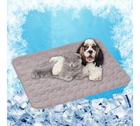 Dog Cooling Mat - Cooling Mat for Dogs 70 x 55 cm for Pets on Warm Days Easy to Clean Non-Slip for Dogs and Cats for & Cats in Summer, Brown