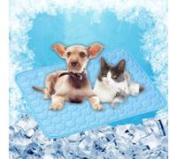 Dog Cooling Mat - Cooling Mat for Dogs 70 x 55 cm for Pets on Warm Days Easy to Clean Non-Slip Pet Large Dog for Dogs & Cats in Summer, Blue