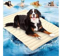 Dog Cooling Mat, Double-Sided Durable Ice Silk Pet Pad, Foldable Summer Bed for Crate, Kennel, Car Seat and Travel