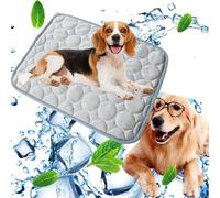Dog Cooling Mat,Durable Pet Cool Mat,Cooling Pad for Dogs Cats in Hot Summer Anti-Scratch,Waterproof Pet Cool Pad in Summer,Keep Pets Cool,Large Cold Easy to Clean (grey, S-50 * 40cm)