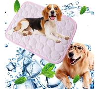 Dog Cooling Mat,Durable Pet Cool Mat,Cooling Pad for Dogs Cats in Hot Summer Anti-Scratch,Waterproof Pet Cool Pad in Summer,Keep Pets Cool,Large Cold Easy to Clean (pink, XL-100 * 75cm)