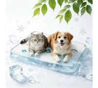 Dog Cooling Mat, Durable Pet Cool Mat, Non-Toxic Foldable Cooling Pad, Scratch-Resistant Washable Cat CoolingMat, Materials Safe, Keep Pets Cool in Summer Indoor Outdoor