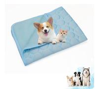 Dog Cooling Mat,Durable Pet Cool Pad with Non-Toxic Gel, Self-Cooling Mat for Dogs and Cats, Reusable & Washable Cool Mat for Hot Summer, Indoor & Travel Use (Light Blue, S)