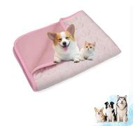 Dog Cooling Mat,Durable Pet Cool Pad with Non-Toxic Gel, Self-Cooling Mat for Dogs and Cats, Reusable & Washable Cool Mat for Hot Summer, Indoor & Travel Use (Pink, XXL)