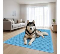Dog Cooling Mat Extra Large Non Toxic Gel Free Pad for Big Dogs Cats Pets Heatstroke Prevention 100x150cm(M)