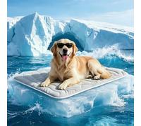 Dog Cooling Mat, Foldable Portable Reusable Pet Cooling Pad with Multi-Layer Comfort Design, Lightweight Resting Mat for Dogs & Cats, Indoor, Travel & Outdoor Use Multi-Size (D, XL)