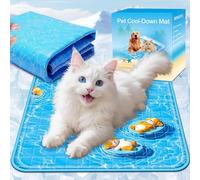 Dog Cooling Mat for Dogs 40 x 50 CM Small Non-Toxic Pads Solid Gel Pet Cool Mat Durable Anti-Scratch Resistant Self-Cooling Bed waterproof Soft Foldable Mat, 2025 Summer Cutting-Edge Cryo-Design