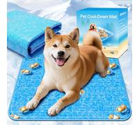 Dog Cooling Mat for Dogs 90 x 60CM Large Non-Toxic Pads Solid Gel Pet Cool Mat Durable Anti-Scratch Resistant Self-Cooling Bed waterproof Soft Foldable Mat, 2025 Summer Cutting-Edge Cryo-Design