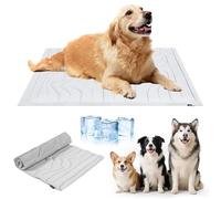 Dog Cooling Mat for Dogs, Cooling Mats for Cats, Pet Cool Mat Large 122 x 71cm, Dog Bed for Home, Travel, or in the Car, Washable, Summer (A1, M)