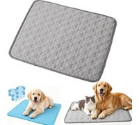Dog Cooling Mat For Large Dogs, Self Cooling Pad with Ice Silk Technology,Breathable Bed For Pets Cats, Summer Sleeping Port