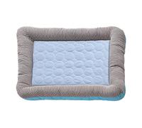 Dog Cooling Mat, Ice Silk Cool Pet Pad, Wear Resistant Chill Sleeping Cushion, Sturdy Materials, Medium Dogs Cats Rabbits Hamsters Summer Nap Bed for Crate Floor Car Travel, Blue