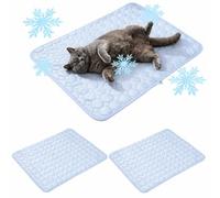 Dog Cooling Mat Large 100x75cm, Scratch-resistant Durable Pet Cool Mat Non-Toxic Gel Self Cooling Pad for Dogs Cats, Keep Pets Cool in Hot Summer, Double-Sided Use for Kennel Crate Home Travel