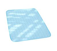 Dog Cooling Mat Large Cooling Mat for Dogs Cats Pet Cool Bed Pad Washable Ice Silk Mats for Summer Indoor Outdoor Use (Blue, 60x50cm)