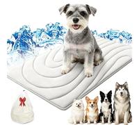 Dog Cooling Mat, Non Gel Cooling Mat For Dogs, Self Cool Pet Cooling Pad, Non-Slip Washable, Cats Cool Bed for Summer, for Crate, Car, Indoor&Outdoor, Travel，Grey：XL-150×101cm