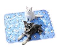 Dog Cooling Mat Non-Slip Ice Silk Washable | Dog Pet Self Cooling Ice Mat for Puppy Kitten Small Medium Large Indoor Outdoor Kennel Sofa Home Travel Car Camping