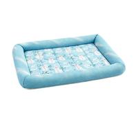Dog Cooling Mat Non-Toxic Safe Breathable Pet Bed for Indoor Outdoor Use | 40*30cm, Breathable Square Pet Mat - Cool Ice Silk Fabric with Cartoon Print for Hot Weather, Safety for Cats & Small Dogs