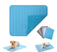 Dog Cooling Mat, Paw Frost Mat for Cats Dogs, 2025 Upgrade Washable Pet CoolingMatBreathable, Self-Cooling Pad, Washable, Suitable for Use at Home, In the Car, In the Garden (Blue, 62 * 50cm)
