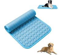 Dog Cooling Mat Pet Mat, Durable Washable Portable Coolings Pad for Dogs Cats in Hot Summer, Ice Silk Self Cooling Foldables Mats Non Slip Easy Clean Pad for Large Small Breed