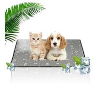 Dog Cooling Mat,Pet Self Cooling Pad for Dogs and Cats,Durable Pet Cool Mat Non-Toxic Cold Bed,Washable for Kennel Crate Car Sofa Indoor Outdoor Keep Pets Rabbits Hamsters Cool in Hot Summer,50x35cm