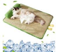 Dog Cooling Mat - Reusable Silk Summer Mat for Paws - Durable Non-toxic Cushion Blanket for Dogs & Cats - Ideal for Home, Car, Travel, 77x55 cm