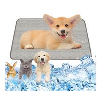 Dog Cooling Mat Self-Cooling 62 x 50 cm Cooling Mat Dog Grey Cooling Mat for Dogs Size M Cooling Mat for Cats Cats Washable Pet Cooling Mat for Home On the Go or in the Car