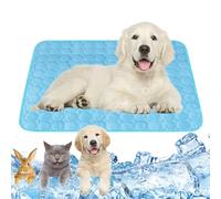 Dog Cooling Mat Self-Cooling 70 x 55 cm Cooling Mat Dog Blue Cooling Mat for Dogs Size L Cooling Mat for Cats Cats Washable Pet Cooling Mat for Home On the Go or in the Car