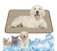 Dog Cooling Mat Self-Cooling 70 x 55 cm Cooling Mat Dog Brown Cooling Mat for Dogs Size L Cooling Mat for Cats Cats Washable Pet Cooling Mat for Home On the Go or in the Car