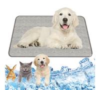 Dog Cooling Mat Self-Cooling 70 x 55 cm Cooling Mat Dog Grey Cooling Mat for Dogs Size L Cooling Mat for Cats Cats Washable Pet Cooling Mat for Home On the Go or in the Car