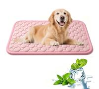 Dog Cooling Mat, Self-Cooling Cooling Fiber Pad for Puppy & Cats - Washable Summer Pet Mat, Keep Your Pet Cool, Non-Slip Portable Soft Pad for Indoor and Outdoor/Kennel Sofa Bed Floor Car (Pink, XL)