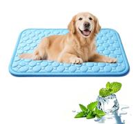 Dog Cooling Mat, Self-Cooling Cooling Fiber Pad for Puppy & Cats - Washable Summer Pet Mat, Keep Your Pet Cool, Non-Slip Portable Soft Pad for Indoor and Outdoor/Kennel Sofa Bed Floor Car (Blue, XL)